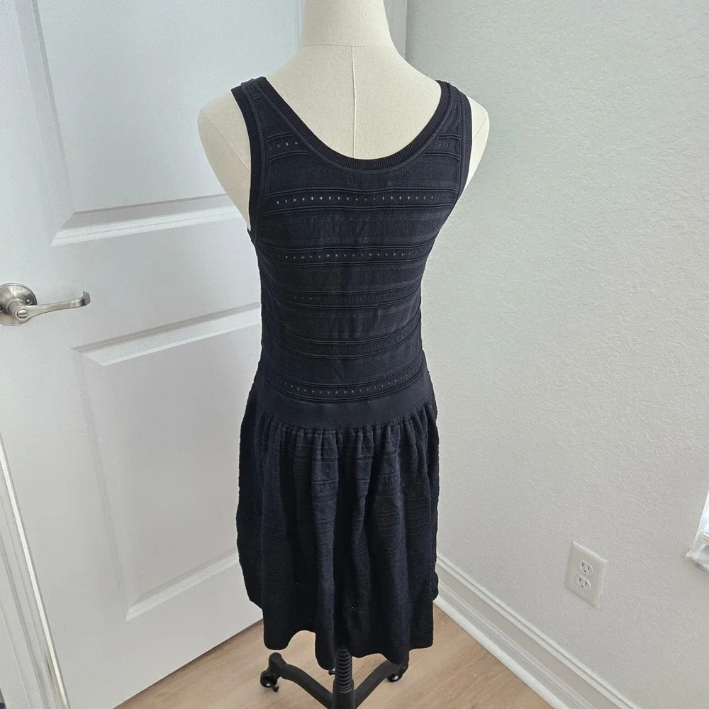J.Crew Open-Knit Mini Dress‎ Black. Size S CD360